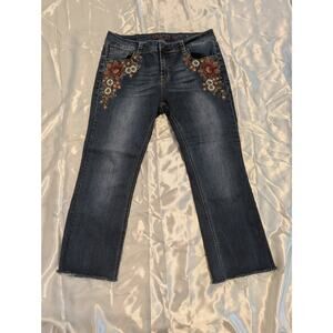 Grace in LA Women's Easy Fit Embellished Denim Jeans Sz 31